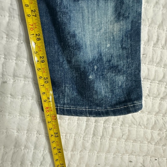 363 True Religion skinny jeans white washed bleached sz 25 - Picture 3 of 9